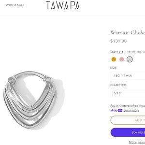 silver septum clicker